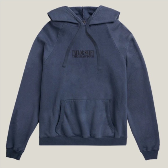 NWT Taylor Swift The Eras International Tour Washed Blue Hoodie - Picture 1 of 2